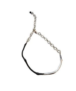 Silver Patina Branch Bracelet